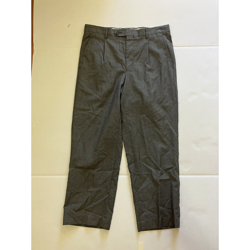 Santorelli Dress Pants Men Size 32 Gray Chino‎ Straight Cut